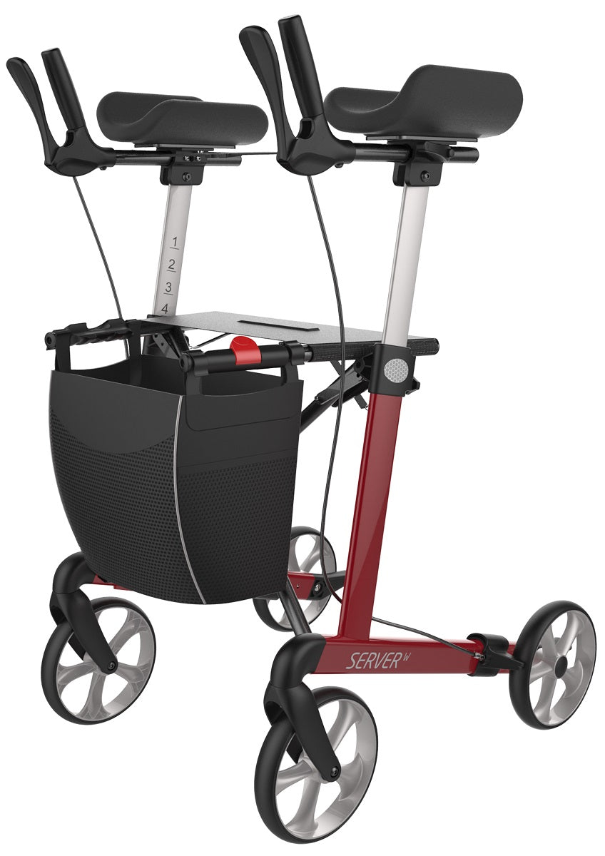 Server W Navigator Forearm Walker - Red
